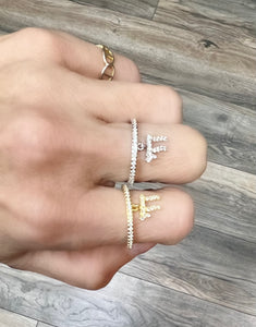 Diamond Chai Charm Ring