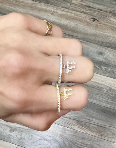 Diamond Chai Charm Ring