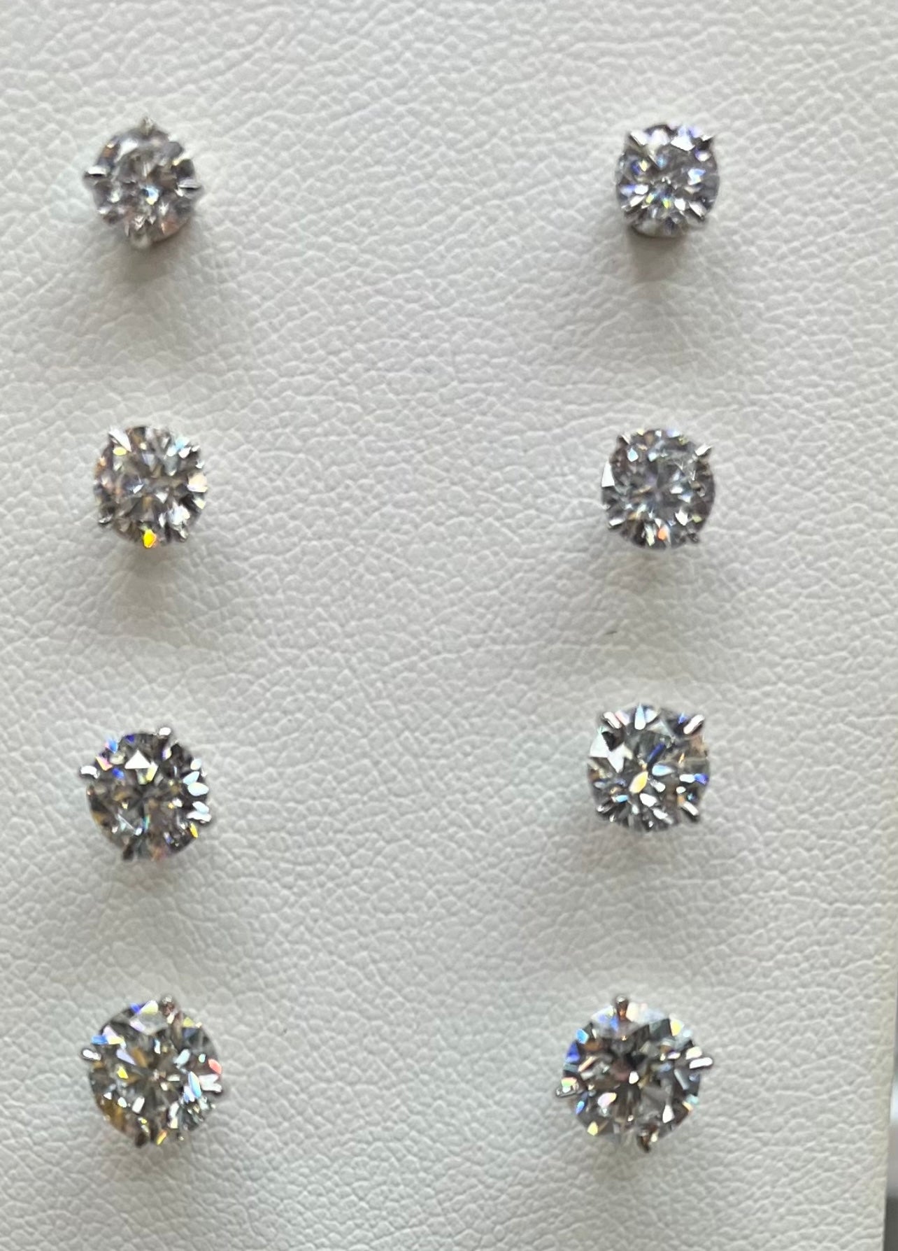 1 Carat Lab Grown Diamond Stud Earrings
