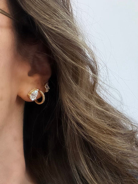 Pear Stud Earrings