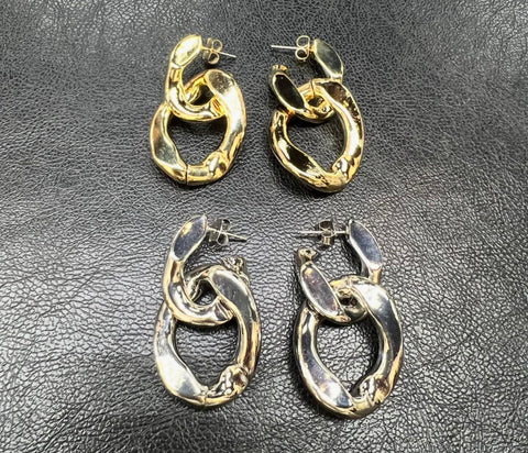 Open Chain Link Earrings