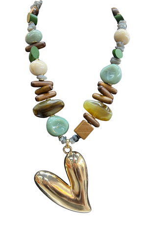 Autumn Heart Necklace