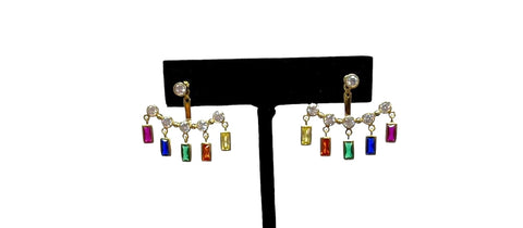 Rainbow Ear Jacket Earring