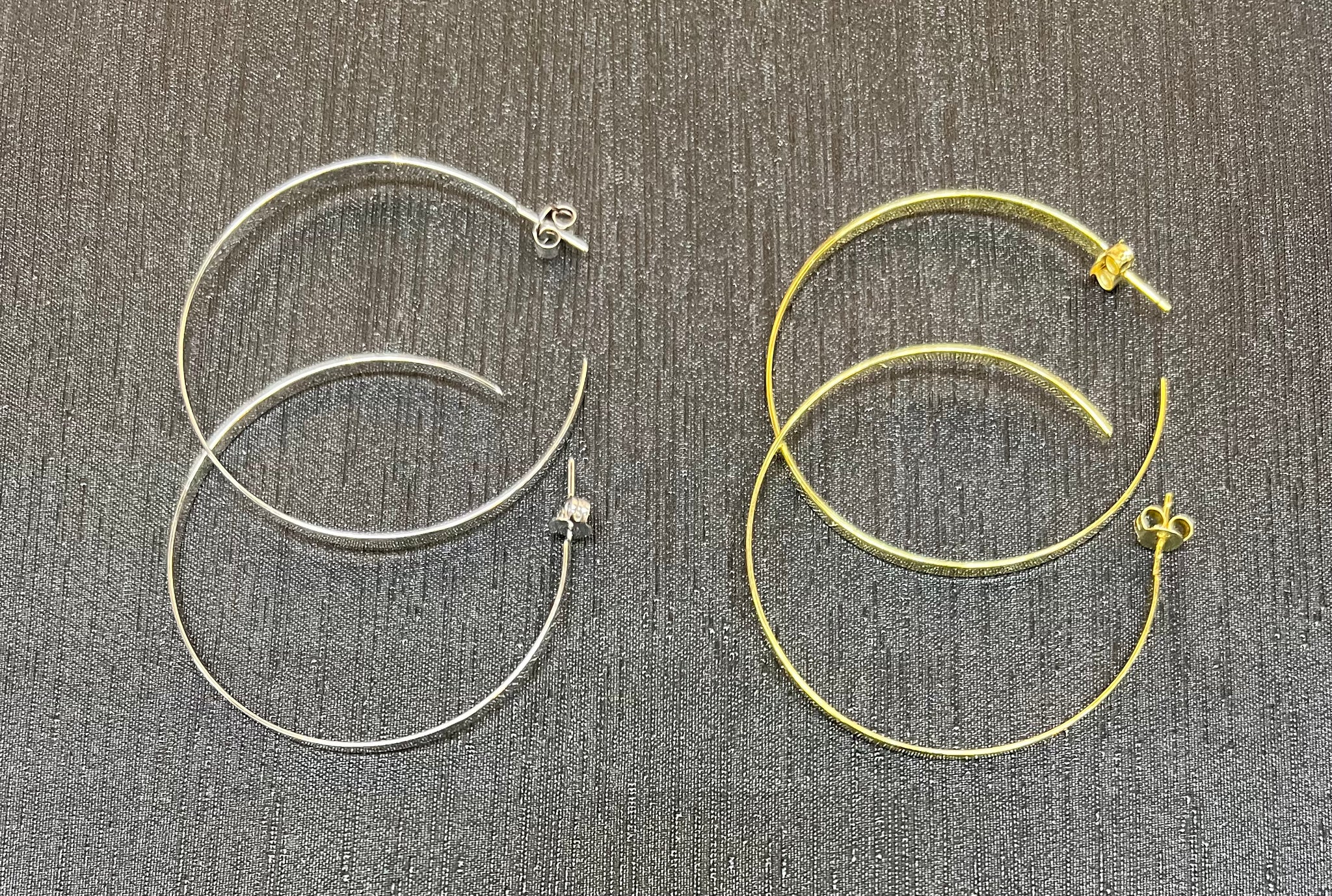 Classic Medium Thin Hoop Earrings