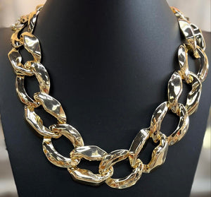 Chunky Gold Cuban Link Necklace