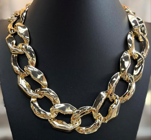 Chunky Gold Cuban Link Necklace