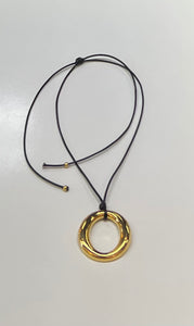 Gold Circle Pendant