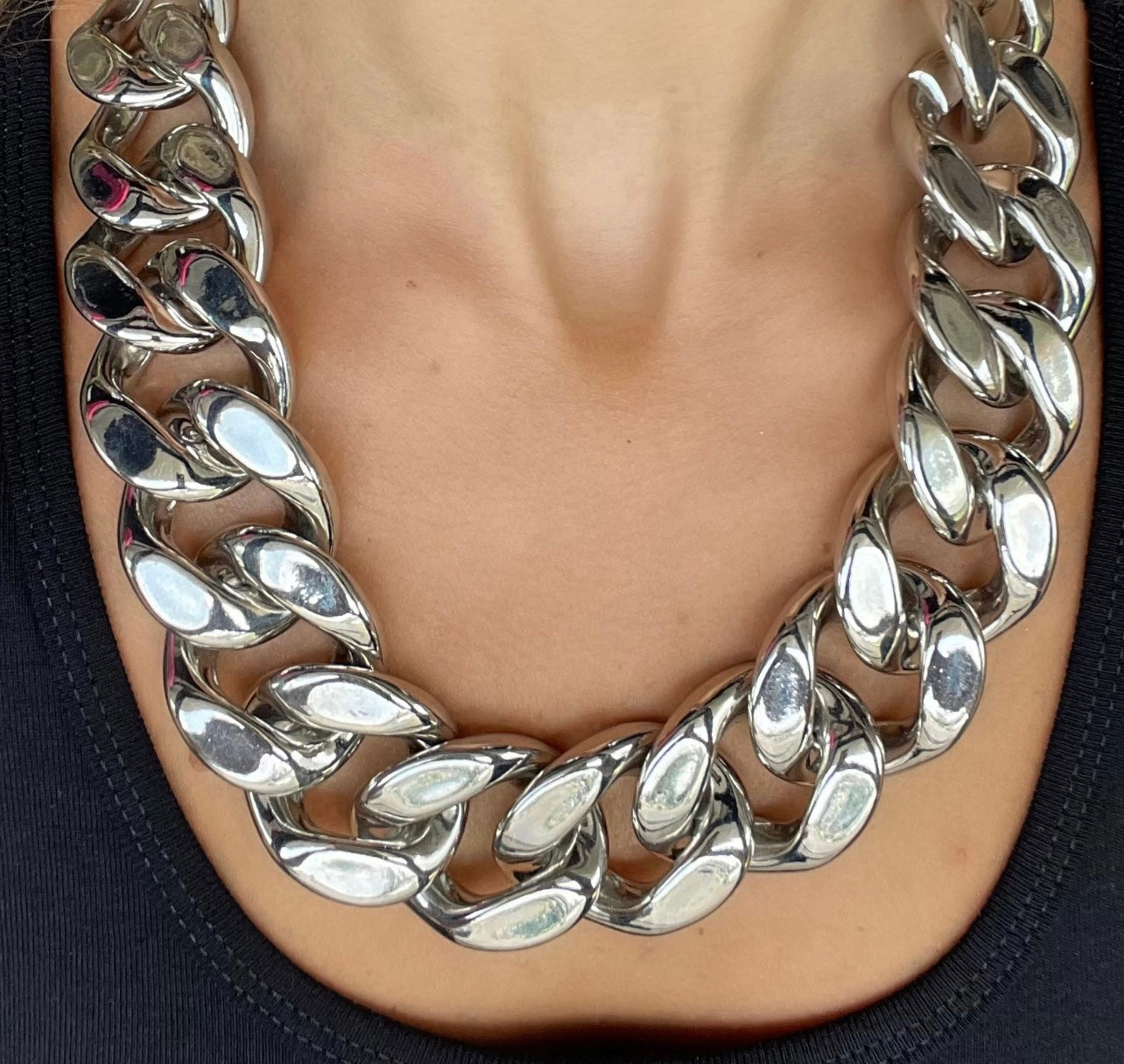 Large Cuban Link Chain Necklace