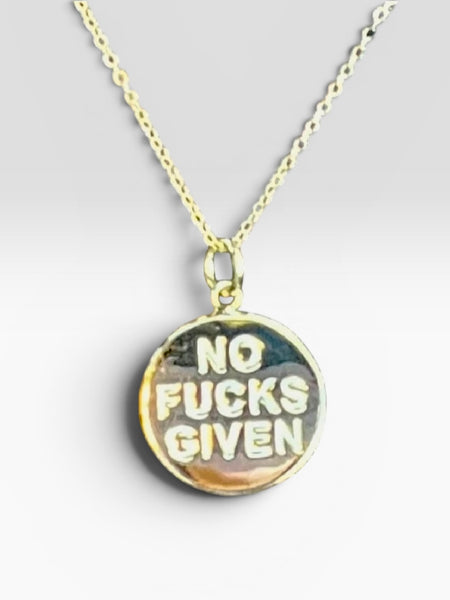 No Fucks Given Necklace