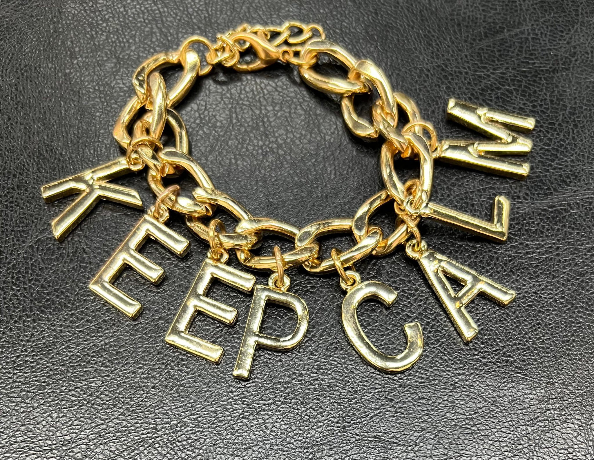 Keep Calm Charm Bracelet