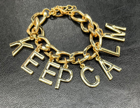 Keep Calm Charm Bracelet
