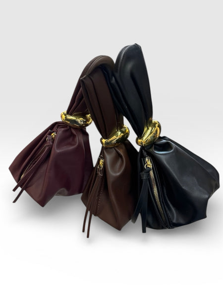 Gold Knot Wristlet Bag