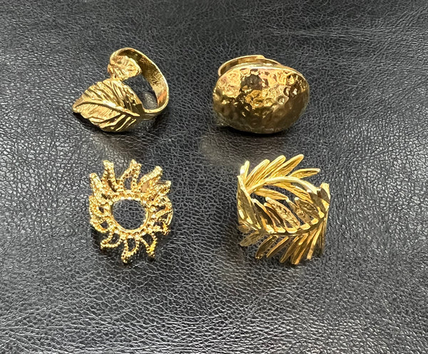 Gold Adjustable Rings