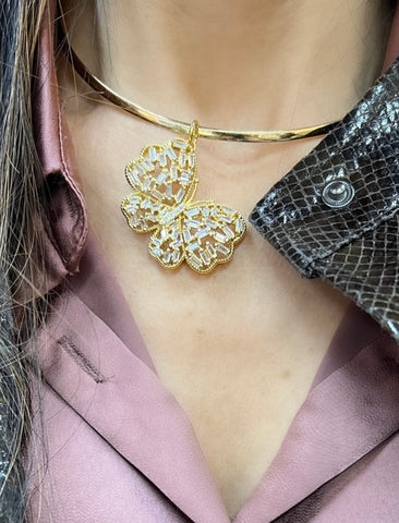 Butterfly Collar Necklace