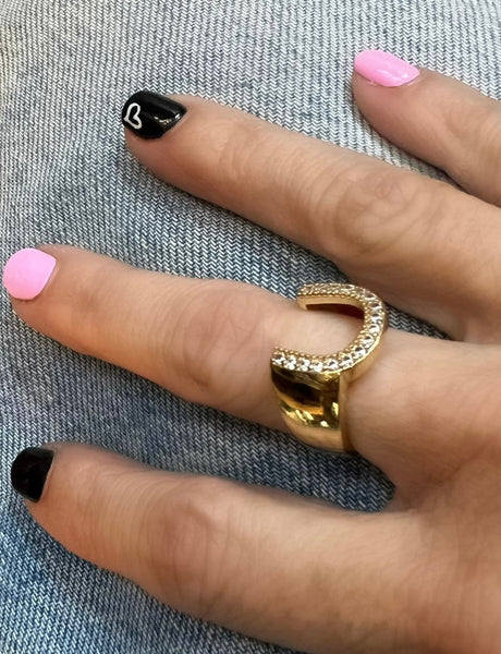 Diamond Horseshoe Ring