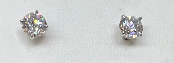 2 Carat Lab Grown Diamond Stud Earrings