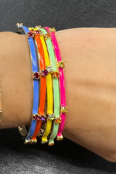 Colorful Enamel Cuff Bracelet