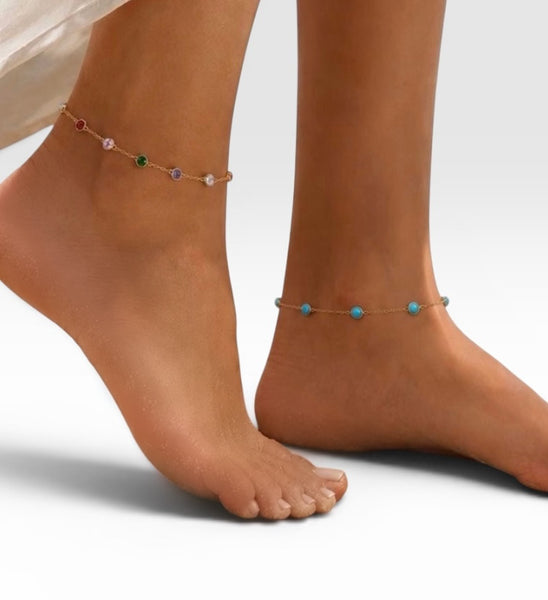 Diamond Bezel Anklet