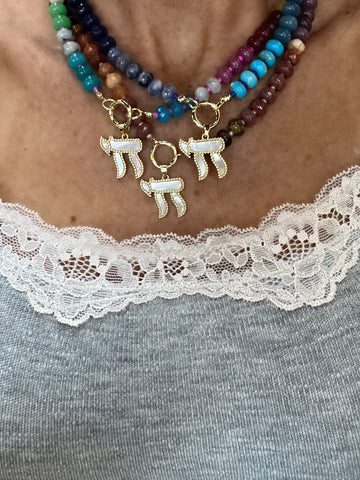 Beaded Chai Necklace