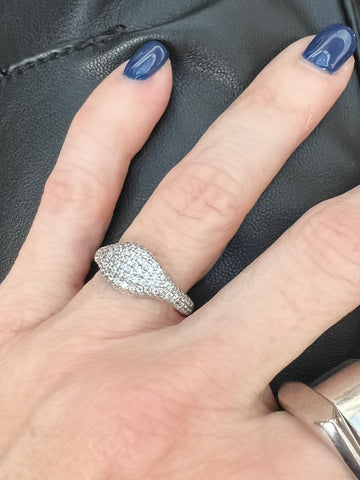 Sparkly Signet Ring