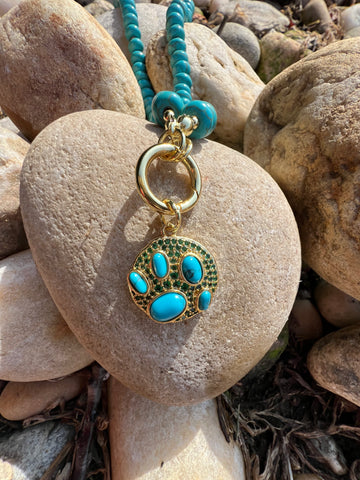 Turquoise Charm Necklace