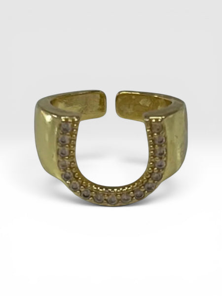 Diamond Horseshoe Ring