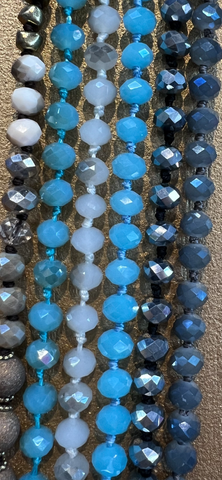 Glistening Long Beaded Necklace