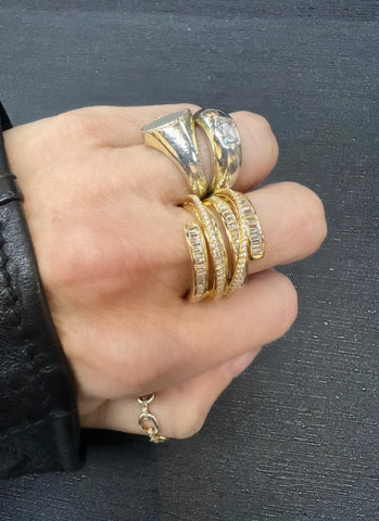 Gold Diamond Sparkly Ring