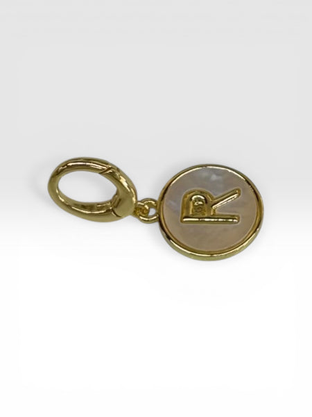 Mother of Pearl Initial Charm