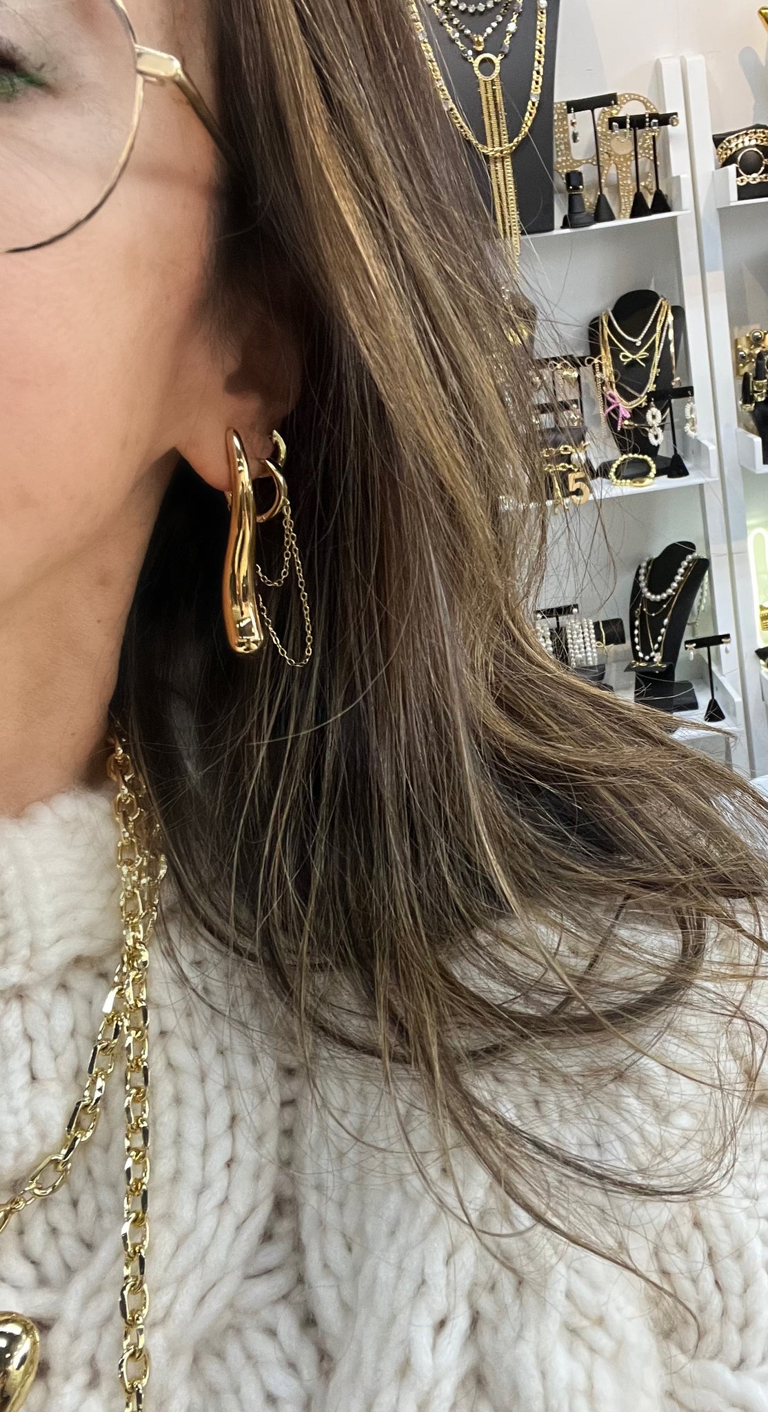 Long Tear Drop Earring