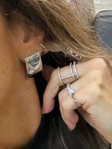 Silver Statement Earring