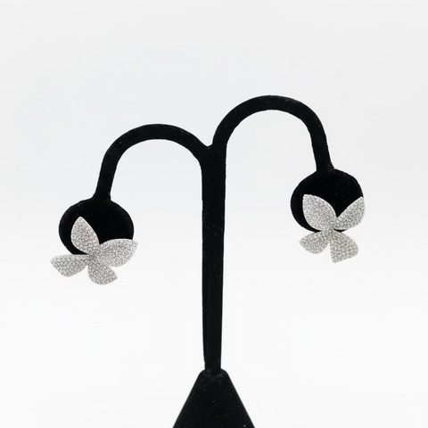 Silver Flower Earrings