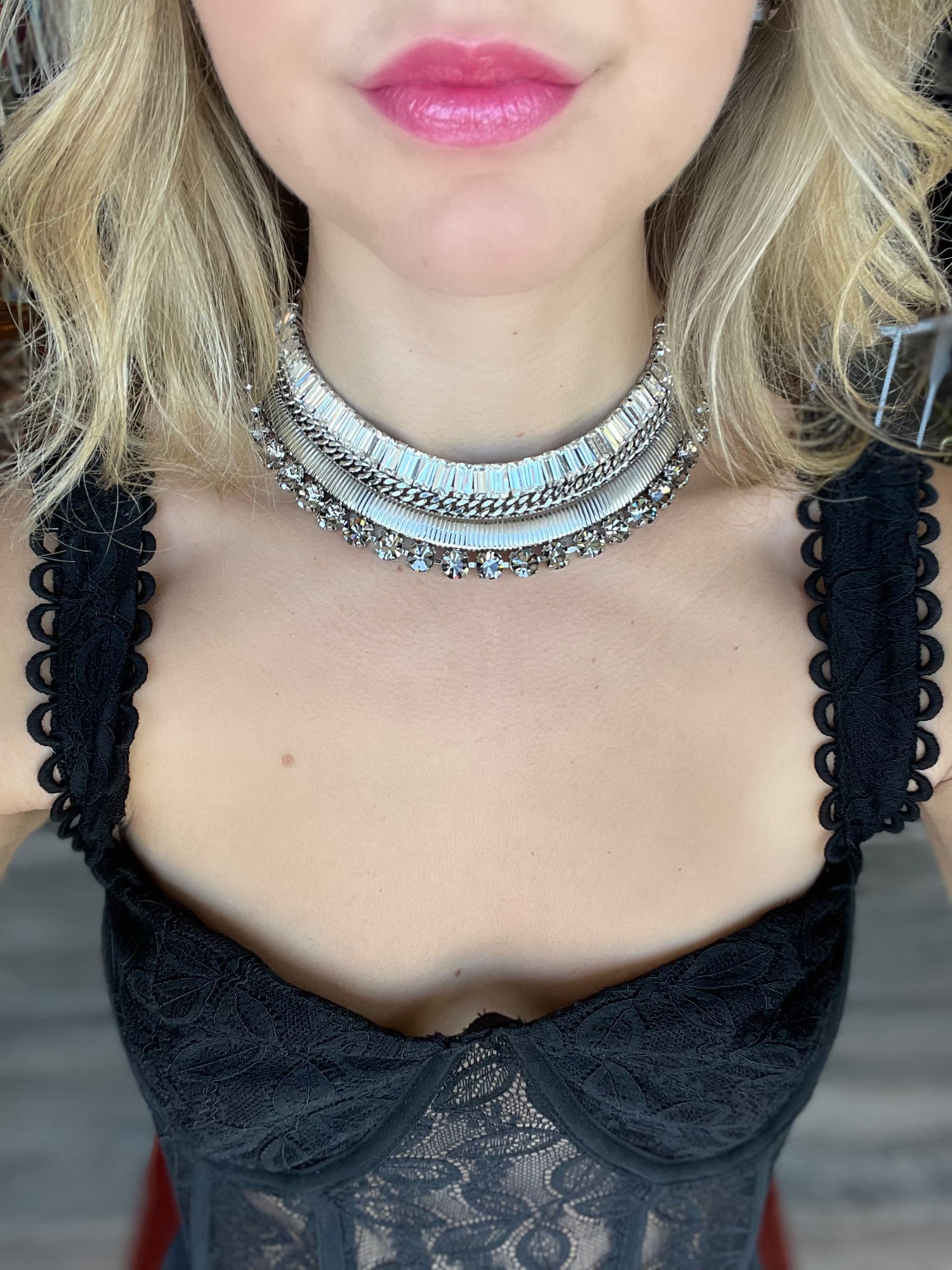 Crystal Bib Necklace
