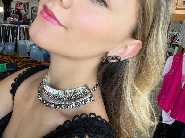 Crystal Bib Necklace
