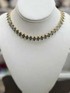 Turquoise Triangle Necklace