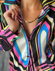 Gold Herringbone Necklace