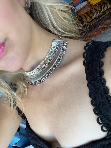 Crystal Bib Necklace