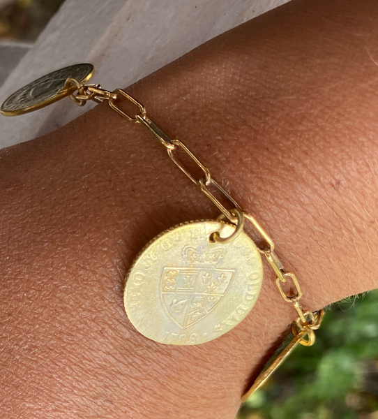 Gold Coin Bracelet