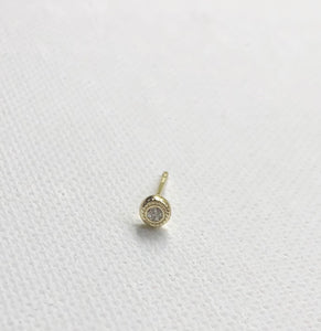 Gold Solitaire Stud