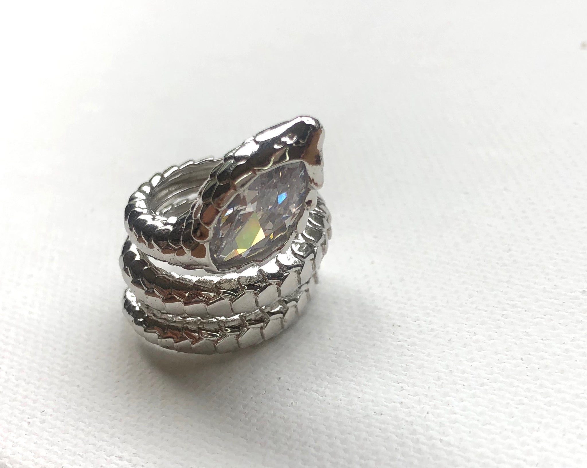 Silver Wrap Snake Ring