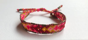 Pink Multi-Colored Friendship Bracelet