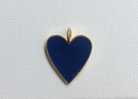 Blue Enamel Heart