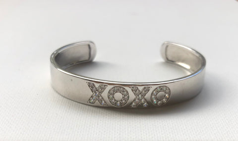 Silver XOXO Cuff