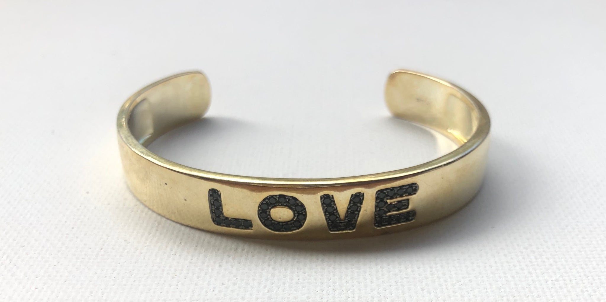 Gold LOVE Cuff