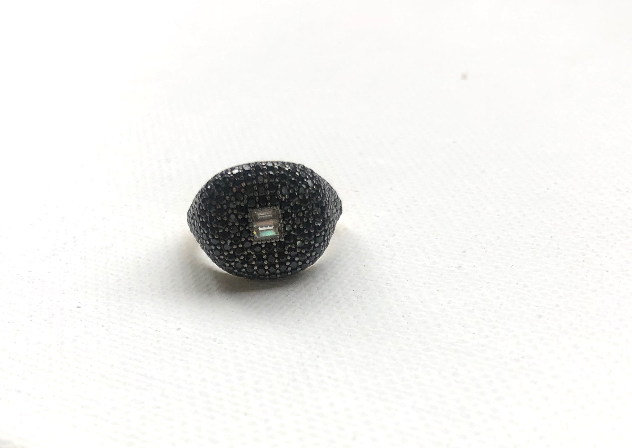 Black Stone Pinky Ring