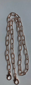Rose Gold Large Chain Link Mask Chain