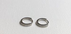 Silver Classic Huggie