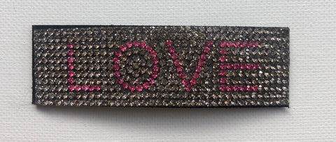 Gunmetal LOVE Barrette