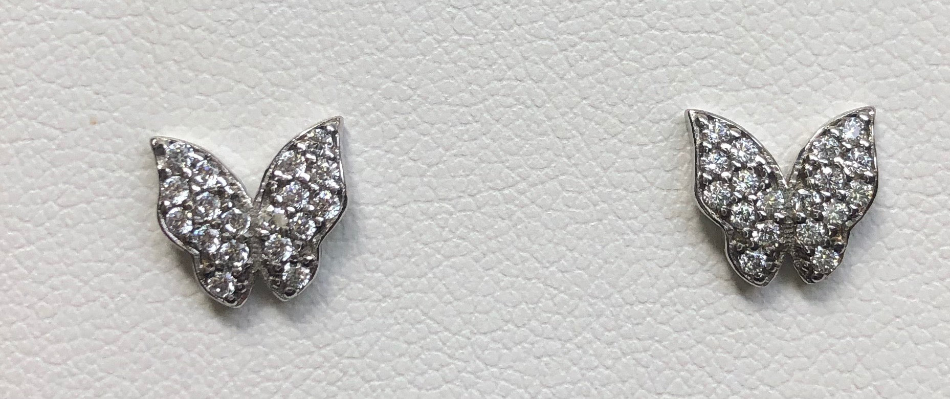 Silver Butterfly Stud