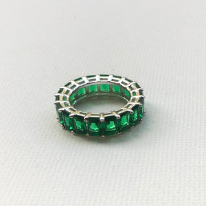 Emerald Green Eternity Band